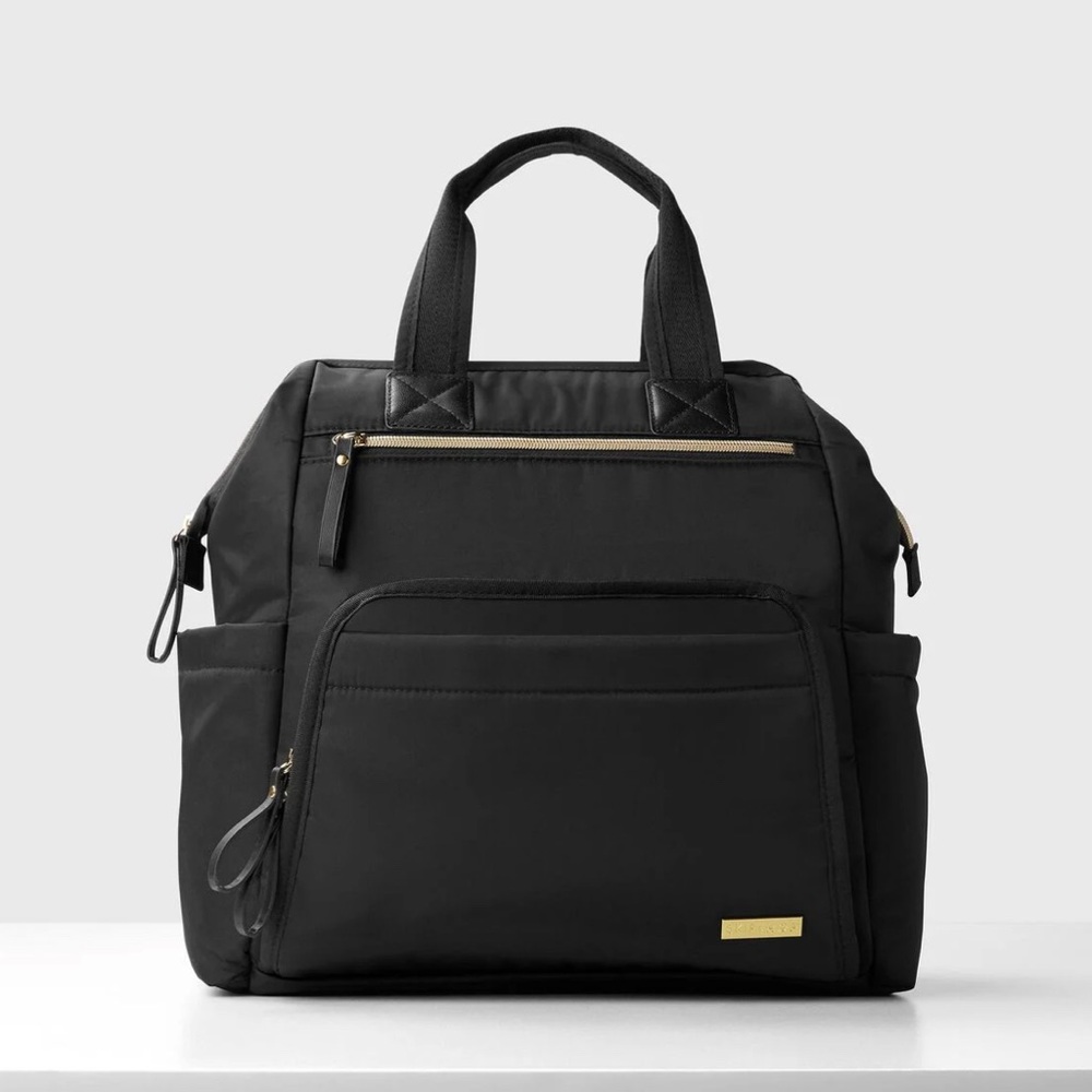 Skip Hop Main Frame Wide Open Black diaper Backpack